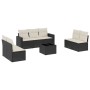 8-piece garden sofa set and black synthetic rattan cushions by , Garden sets - Ref: Foro24-3218826, Price: 425,90 €, Discount: %