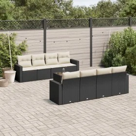 8-piece garden sofa set and black synthetic rattan cushions by , Garden sets - Ref: Foro24-3218736, Price: 531,95 €, Discount: %