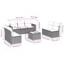 8-piece garden sofa set and black synthetic rattan cushions by , Garden sets - Ref: Foro24-3218826, Price: 425,90 €, Discount: %