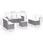 8-piece garden sofa set and black synthetic rattan cushions by , Garden sets - Ref: Foro24-3218826, Price: 441,47 €, Discount: %