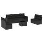 8-piece garden sofa set and black synthetic rattan cushions by , Garden sets - Ref: Foro24-3218845, Price: 523,42 €, Discount: %