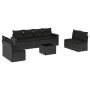 8-piece garden sofa set and black synthetic rattan cushions by , Garden sets - Ref: Foro24-3218845, Price: 535,47 €, Discount: %