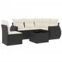 Set de sofás de jardín 6 piezas y cojines ratán sintético negro de , Conjuntos de jardín - Ref: Foro24-3221375, Precio: 398,7...