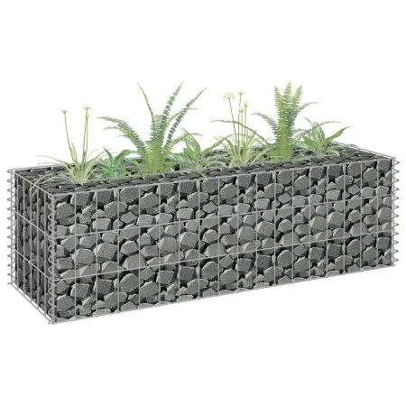 Gabionenbett aus verzinktem Stahl 90x30x30 cm von vidaXL, Töpfe und Pflanzgefäße - Ref: Foro24-145629, Preis: 28,29 €, Rabatt: %