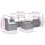 Garden sofa set with cushions 6 pieces beige synthetic rattan by , Garden sets - Ref: Foro24-3221377, Price: 478,33 €, Discou...