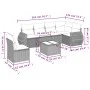 7-piece garden sofa set and beige synthetic rattan cushions by , Garden sets - Ref: Foro24-3221438, Price: 470,50 €, Discount: %
