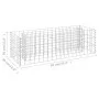 Gabionenbett aus verzinktem Stahl 90x30x30 cm von vidaXL, Töpfe und Pflanzgefäße - Ref: Foro24-145629, Preis: 28,29 €, Rabatt: %