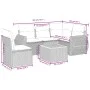 Garden sofa set with cushions 6 pieces beige synthetic rattan by , Garden sets - Ref: Foro24-3225008, Price: 474,20 €, Discou...