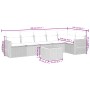 7-piece garden sofa set with gray PE rattan cushions by , Garden sets - Ref: Foro24-3225017, Price: 433,82 €, Discount: %