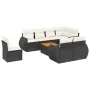 8-piece garden sofa set and black synthetic rattan cushions by , Garden sets - Ref: Foro24-3225097, Price: 600,57 €, Discount: %