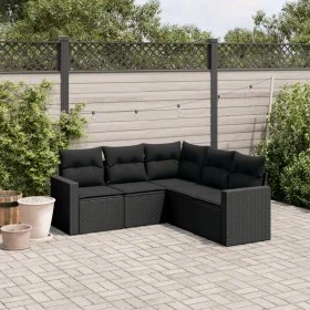 5-piece garden furniture set and black synthetic rattan cushions by , Garden sets - Ref: Foro24-3218935, Price: 348,77 €, Dis...