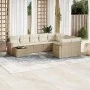 Garden sofa set with beige cushions 10 pieces synthetic rattan by , Garden sets - Ref: Foro24-3219448, Price: 668,08 €, Disco...