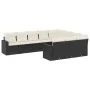 Gartensofa-Set 10-teilig mit schwarzen synthetischen Rattankissen von , Gartensets - Ref: Foro24-3219476, Preis: 597,58 €, Ra...