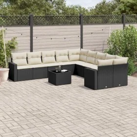 11-piece garden sofa set and black synthetic rattan cushions by , Garden sets - Ref: Foro24-3219506, Price: 643,26 €, Discoun...