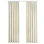 Blackout curtains with hooks 2 pieces cream velvet 140x225 cm by vidaXL, Curtains and curtains - Ref: Foro24-134517, Price: 5...