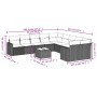 11-teiliges Gartensofa-Set und schwarze synthetische Rattankissen von , Gartensets - Ref: Foro24-3219506, Preis: 600,08 €, Ra...