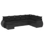 8-piece garden sofa set and black synthetic rattan cushions by , Modular outdoor sofas - Ref: Foro24-3221754, Price: 538,92 €...
