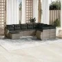 10-piece garden sofa set with gray synthetic rattan cushions by , Modular outdoor sofas - Ref: Foro24-3221859, Price: 612,45 ...
