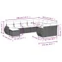 10-piece garden sofa set with gray synthetic rattan cushions by , Modular outdoor sofas - Ref: Foro24-3221859, Price: 612,45 ...