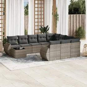 11-piece garden sofa set and gray synthetic rattan cushions by , Modular outdoor sofas - Ref: Foro24-3221929, Price: 672,40 €...