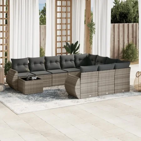 11-piece garden sofa set and gray synthetic rattan cushions by , Modular outdoor sofas - Ref: Foro24-3221929, Price: 672,40 €...