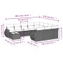11-piece garden sofa set and gray synthetic rattan cushions by , Modular outdoor sofas - Ref: Foro24-3221929, Price: 670,53 €...