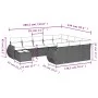 11-piece garden sofa set and gray synthetic rattan cushions by , Modular outdoor sofas - Ref: Foro24-3221929, Price: 672,40 €...