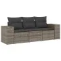 3-piece garden sofa set and gray synthetic rattan cushions by , Modular outdoor sofas - Ref: Foro24-3222259, Price: 222,07 €,...