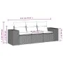 3-piece garden sofa set and gray synthetic rattan cushions by , Modular outdoor sofas - Ref: Foro24-3222259, Price: 222,07 €,...
