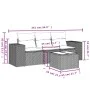 4-piece garden sofa set with black synthetic rattan cushions by , Modular outdoor sofas - Ref: Foro24-3222265, Price: 270,11 ...