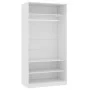 Weißer Sperrholzschrank 100x50x200 cm von vidaXL, Kleiderschränke - Ref: Foro24-800225, Preis: 175,33 €, Rabatt: %