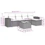 Garden sofa set with cushions 6 pieces beige synthetic rattan by , Modular outdoor sofas - Ref: Foro24-3222498, Price: 365,82...