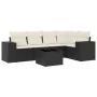 6-piece garden sofa set and black synthetic rattan cushions by , Modular outdoor sofas - Ref: Foro24-3222535, Price: 394,44 €...