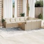 11-piece garden sofa set with beige synthetic rattan cushions by , Modular outdoor sofas - Ref: Foro24-3224301, Price: 685,05...