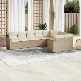 9-piece garden sofa set with beige synthetic rattan cushions by , Modular outdoor sofas - Ref: Foro24-3251775, Price: 637,37 ...