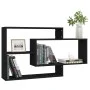 Wandregale aus schwarzem Sperrholz, 104 x 20 x 58,5 cm von vidaXL, Regale und Regale - Ref: Foro24-800325, Preis: 37,00 €, Ra...