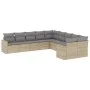 Garden sofa set with beige cushions 10 pieces synthetic rattan by , Modular outdoor sofas - Ref: Foro24-3251846, Price: 650,4...