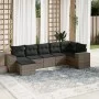 7-teiliges Gartensofa-Set mit grauen PE-Rattan-Kissen von , Gartensets - Ref: Foro24-3222879, Preis: 439,15 €, Rabatt: %