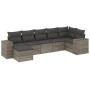 7-teiliges Gartensofa-Set mit grauen PE-Rattan-Kissen von , Gartensets - Ref: Foro24-3222879, Preis: 430,87 €, Rabatt: %