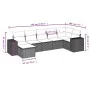 7-teiliges Gartensofa-Set mit grauen PE-Rattan-Kissen von , Gartensets - Ref: Foro24-3222879, Preis: 439,15 €, Rabatt: %