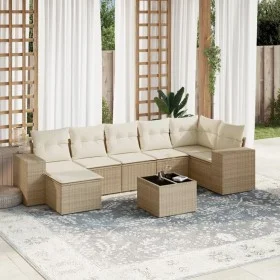 Garden sofa set with beige cushions 8 pcs PE rattan by , Garden sets - Ref: Foro24-3222887, Price: 533,02 €, Discount: %