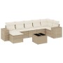 Garden sofa set with beige cushions 8 pcs PE rattan by , Garden sets - Ref: Foro24-3222887, Price: 512,83 €, Discount: %