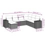 7-piece garden sofa set and beige synthetic rattan cushions by , Garden sets - Ref: Foro24-3222898, Price: 446,25 €, Discount: %