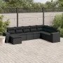 8-piece garden sofa set and black synthetic rattan cushions by , Garden sets - Ref: Foro24-3222954, Price: 555,29 €, Discount: %