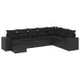 8-piece garden sofa set and black synthetic rattan cushions by , Garden sets - Ref: Foro24-3222954, Price: 555,29 €, Discount: %