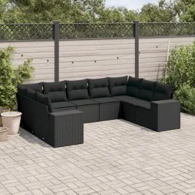 8-piece garden sofa set and black synthetic rattan cushions by , Garden sets - Ref: Foro24-3222994, Price: 628,33 €, Discount: %