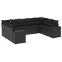 8-piece garden sofa set and black synthetic rattan cushions by , Garden sets - Ref: Foro24-3222994, Price: 628,34 €, Discount: %