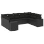 Set de sofás de jardín 8 piezas y cojines ratán sintético negro de , Conjuntos de jardín - Ref: Foro24-3222994, Precio: 605,7...