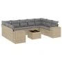 Garden sofa set with beige cushions 10 pieces synthetic rattan by , Garden sets - Ref: Foro24-3223008, Price: 622,68 €, Disco...
