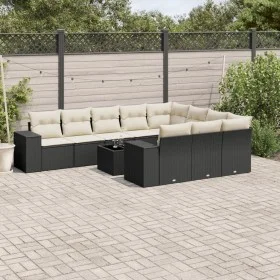 11-piece garden sofa set and black synthetic rattan cushions by , Garden sets - Ref: Foro24-3223095, Price: 673,52 €, Discoun...